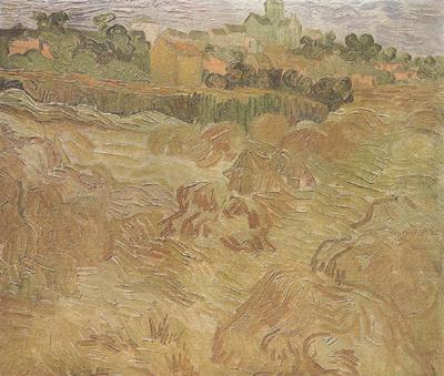 Vincent Van Gogh Wheat Fields with Auvers in the Background (nn04)
